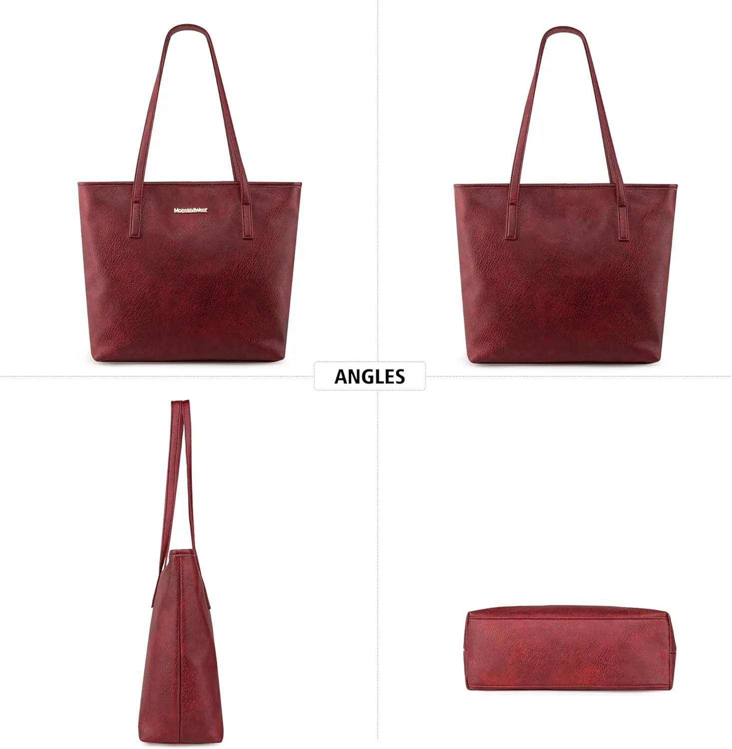 Montana West Tote Bags Vegan Leather Purses and Handbags for Women Top Handle Ladies Shoulder Bags
