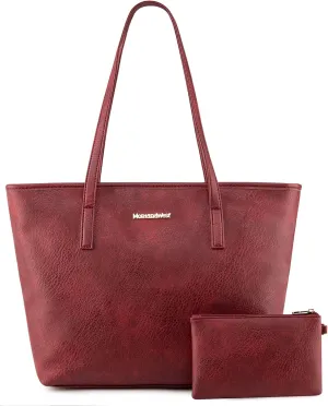 Montana West Tote Bags Vegan Leather Purses and Handbags for Women Top Handle Ladies Shoulder Bags