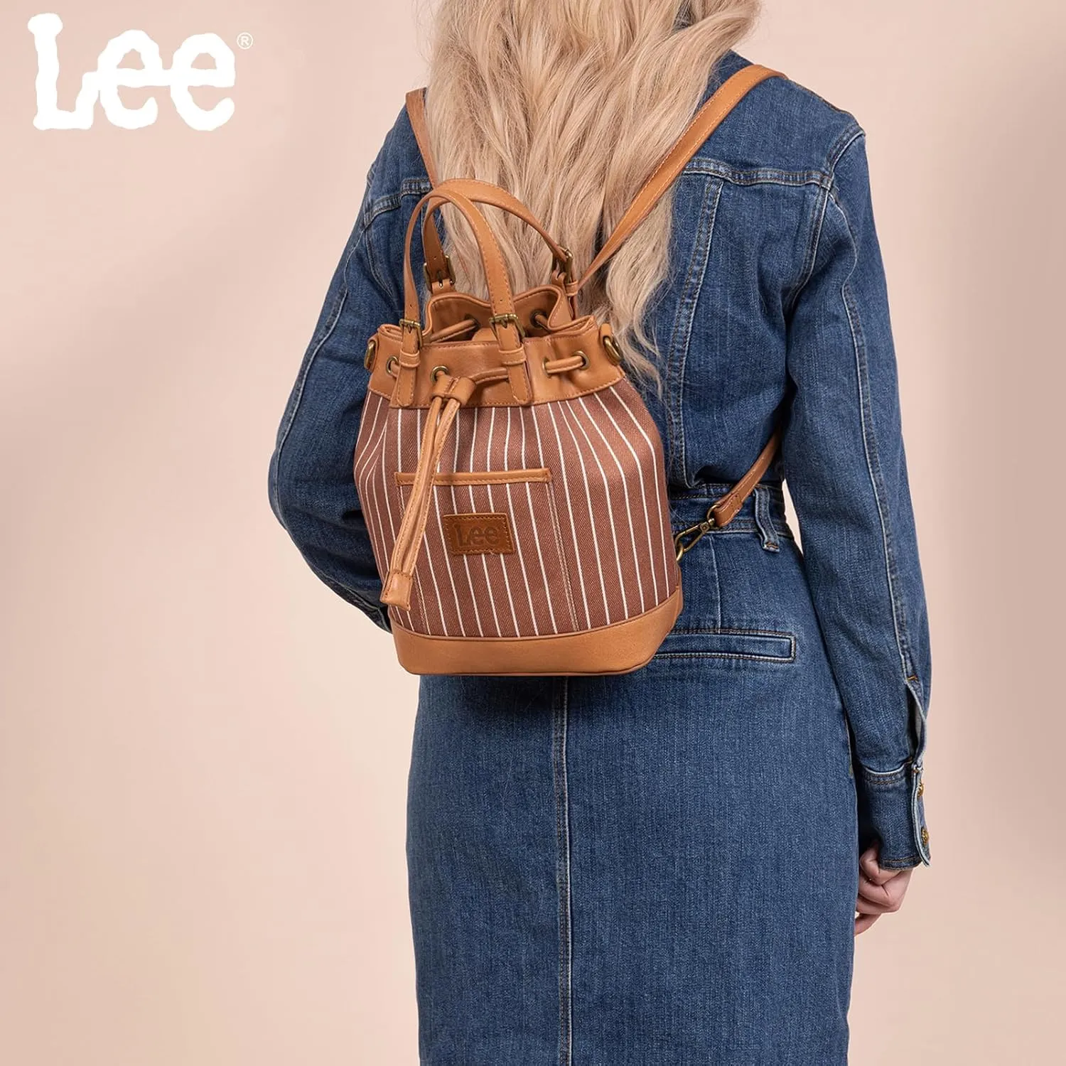 Montana West x Lee 3-in-1 Convertible Purses for Women – Drawstring Bucket Bag, Crossbody Bag & Backpack Purse