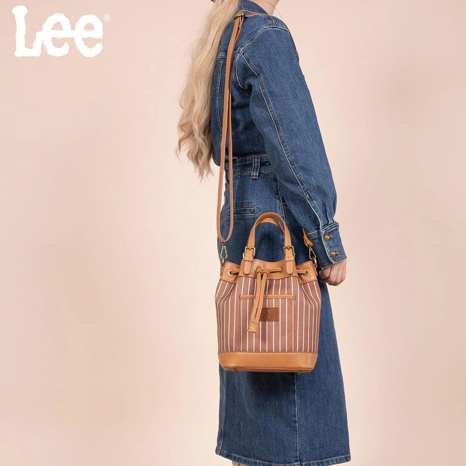 Montana West x Lee 3-in-1 Convertible Purses for Women – Drawstring Bucket Bag, Crossbody Bag & Backpack Purse