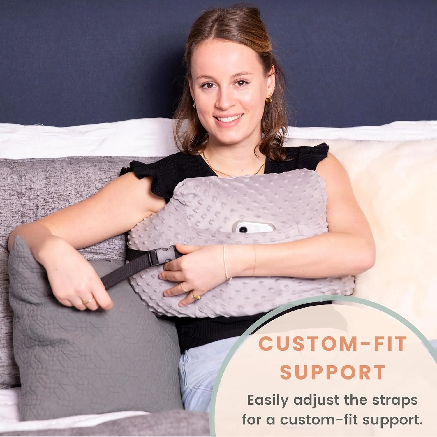 MOYOAMA Post Mastectomy Pillow - Mastectomy Pillows Post Op, Breast Pillow for Breast Surgery Recovery Supplies and Lumpectomy Recovery Supplies, After Mastectomy Must Haves, Breast Reduction Pillow