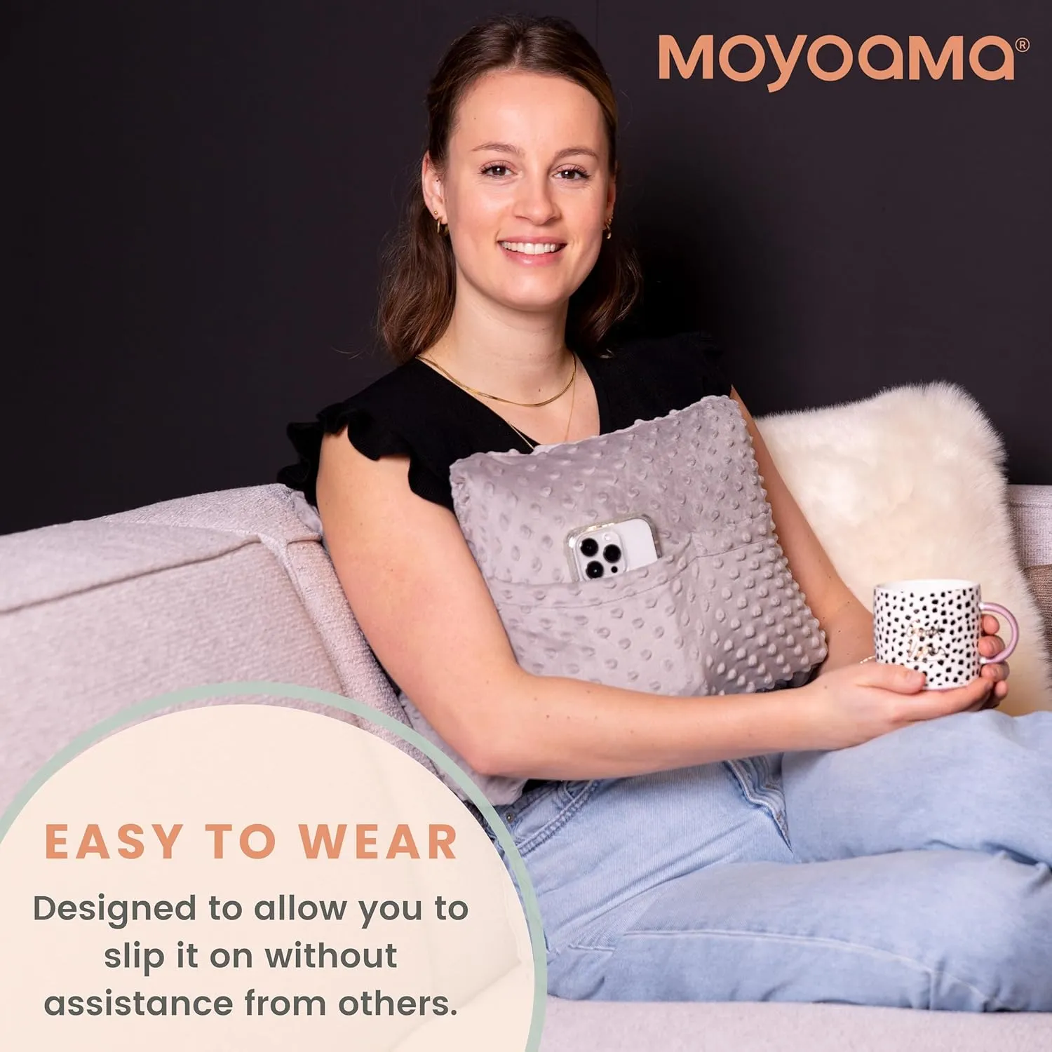 MOYOAMA Post Mastectomy Pillow - Mastectomy Pillows Post Op, Breast Pillow for Breast Surgery Recovery Supplies and Lumpectomy Recovery Supplies, After Mastectomy Must Haves, Breast Reduction Pillow