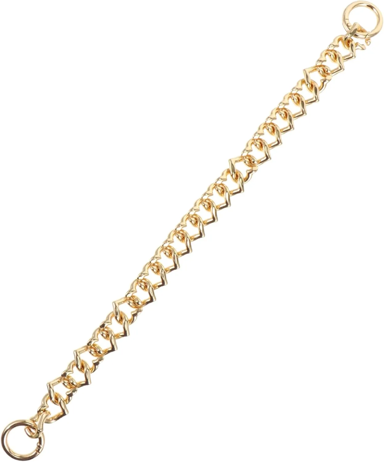MUELODSIC 1pc Chic Heart Shaped Purse Bag Chain Replacement Strap for Women Stylish Handbag Chain Accessory for Various Occasions for Parties Work and Leisure Activities