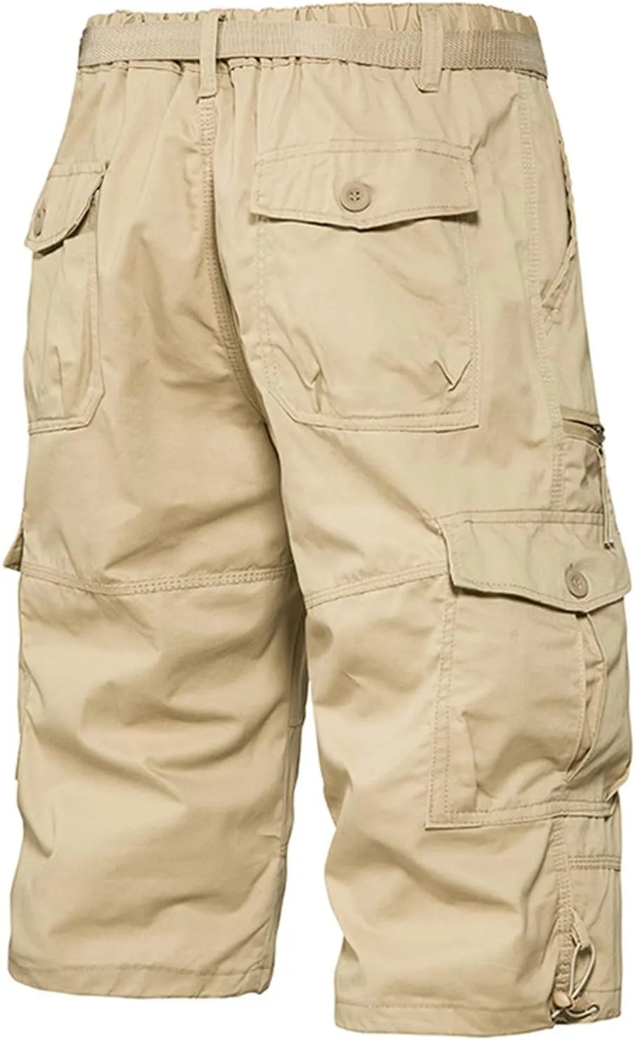 Muscularfit Cargo Shorts for Men Relaxed Fit Big and Tall Multi Pockets Solid Tooling Shorts Summer Fashion Athletic Shorts