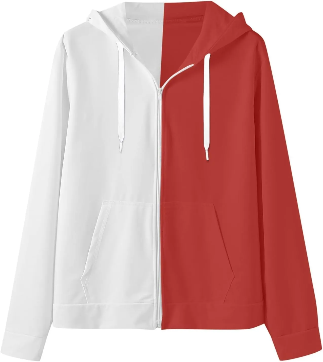 Muscularfit Oversized Sweatshirts for Men Loose Fit Long Sleeve Color Block Drawstring Pullover Hoodies Crewneck Causal Shirt