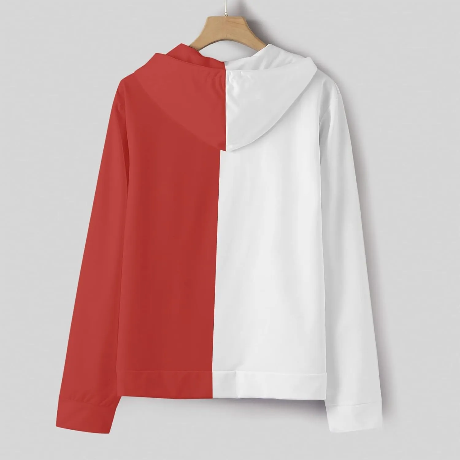 Muscularfit Oversized Sweatshirts for Men Loose Fit Long Sleeve Color Block Drawstring Pullover Hoodies Crewneck Causal Shirt