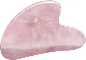Natural Rose Quartz Gua Sha Massage Tool for Body Skin Facial, Crystal Scraping Board for SPA Acupuncture Therapy Trigger Point Treatment