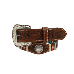 Nocona Boy's Floral Embossed Belt