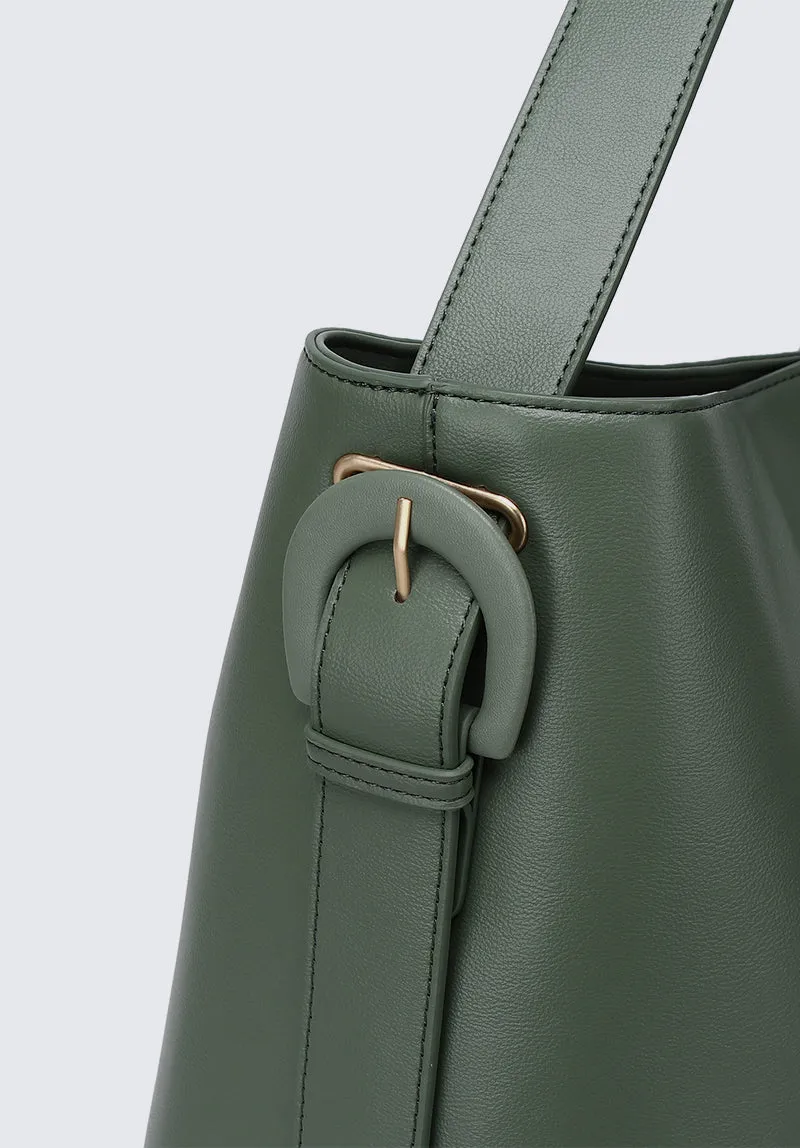 Nurita Harith Noura Large Boxy Tote Bag (Olive)