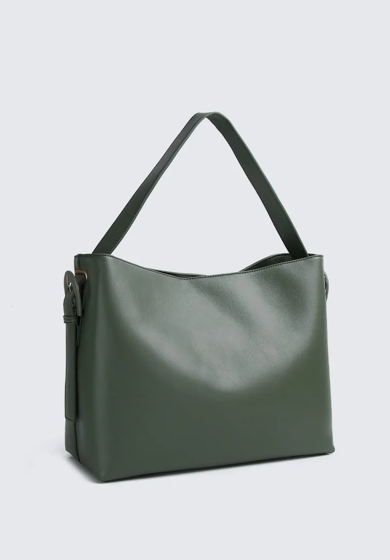 Nurita Harith Noura Large Boxy Tote Bag (Olive)