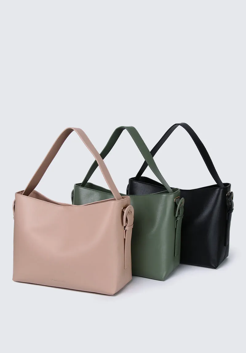 Nurita Harith Noura Large Boxy Tote Bag (Olive)