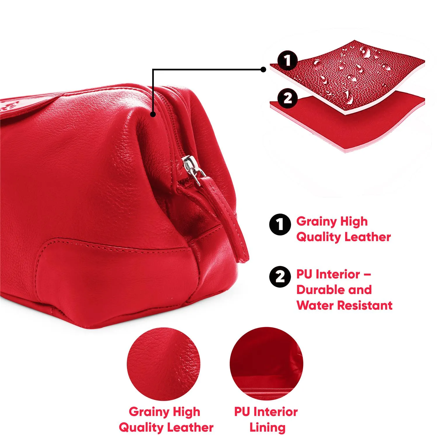 Obama Premium Leather Cosmetic Kit