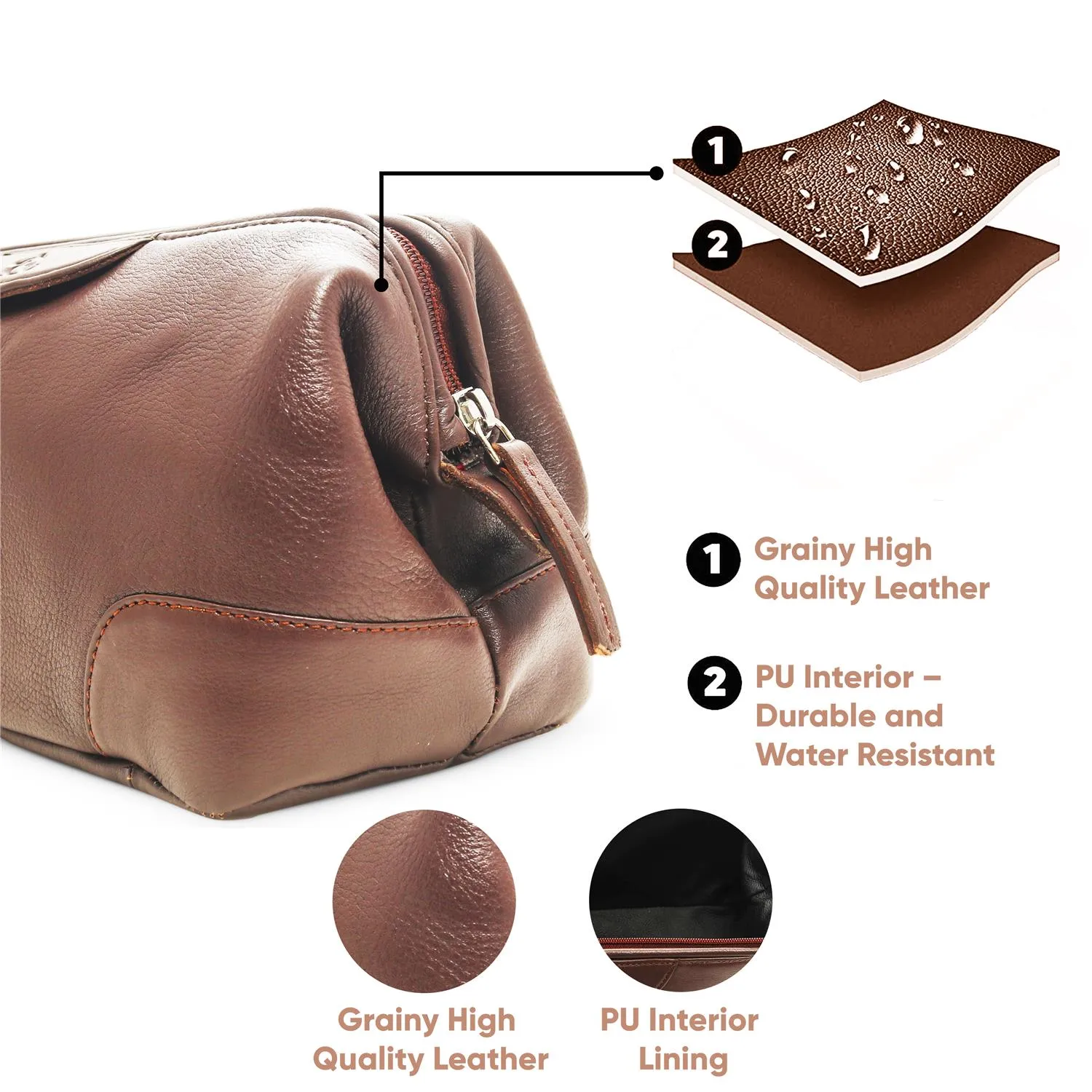 Obama Premium Leather Cosmetic Kit