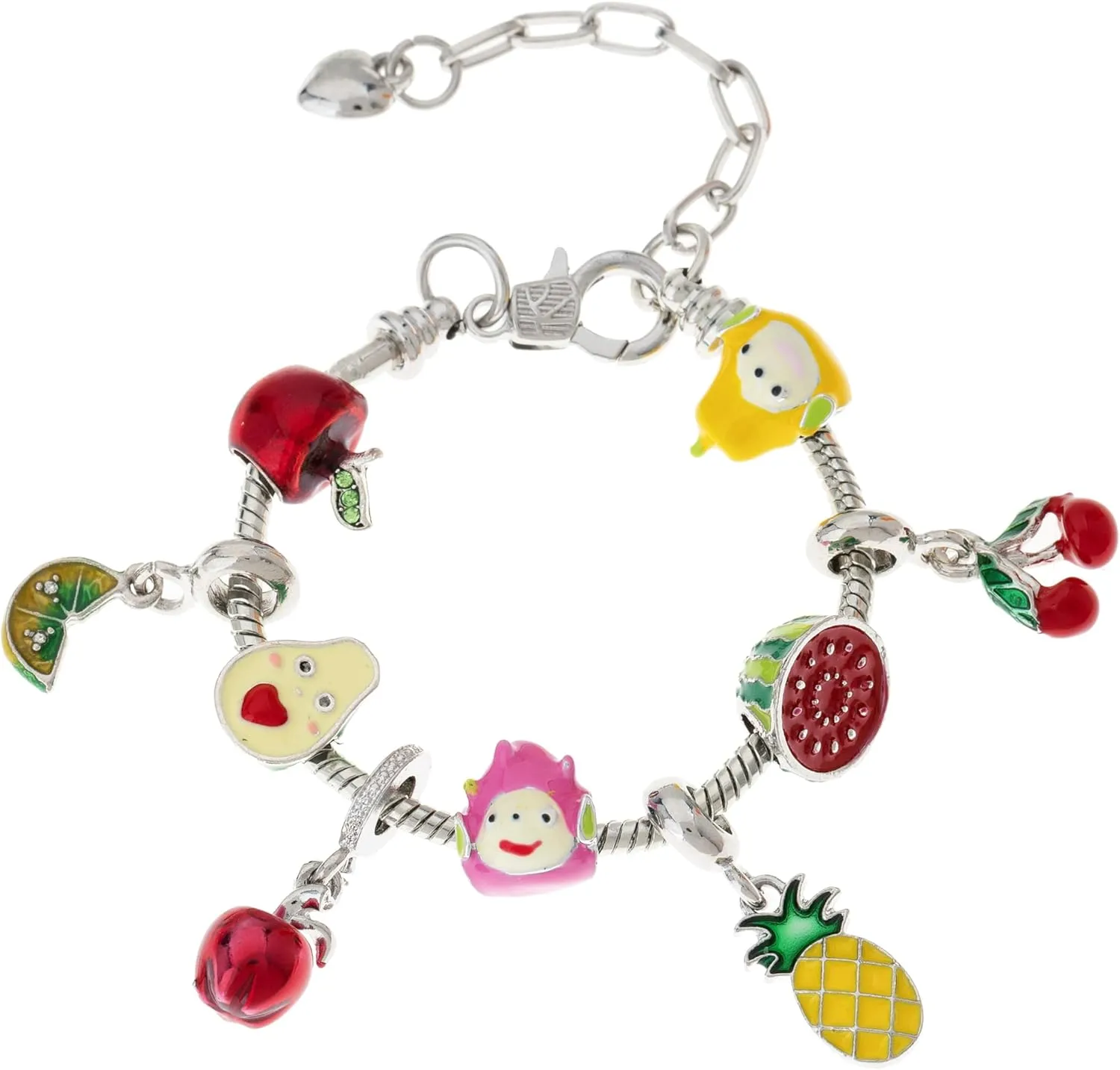 Ocean Charm Beaded Bracelet Whales Sharks Sea Turtle Octopus Dolphin Crab Shell Starfish Tropical Marine Life Blue Charm for Women Beach Vacation Jewelry Bracelet