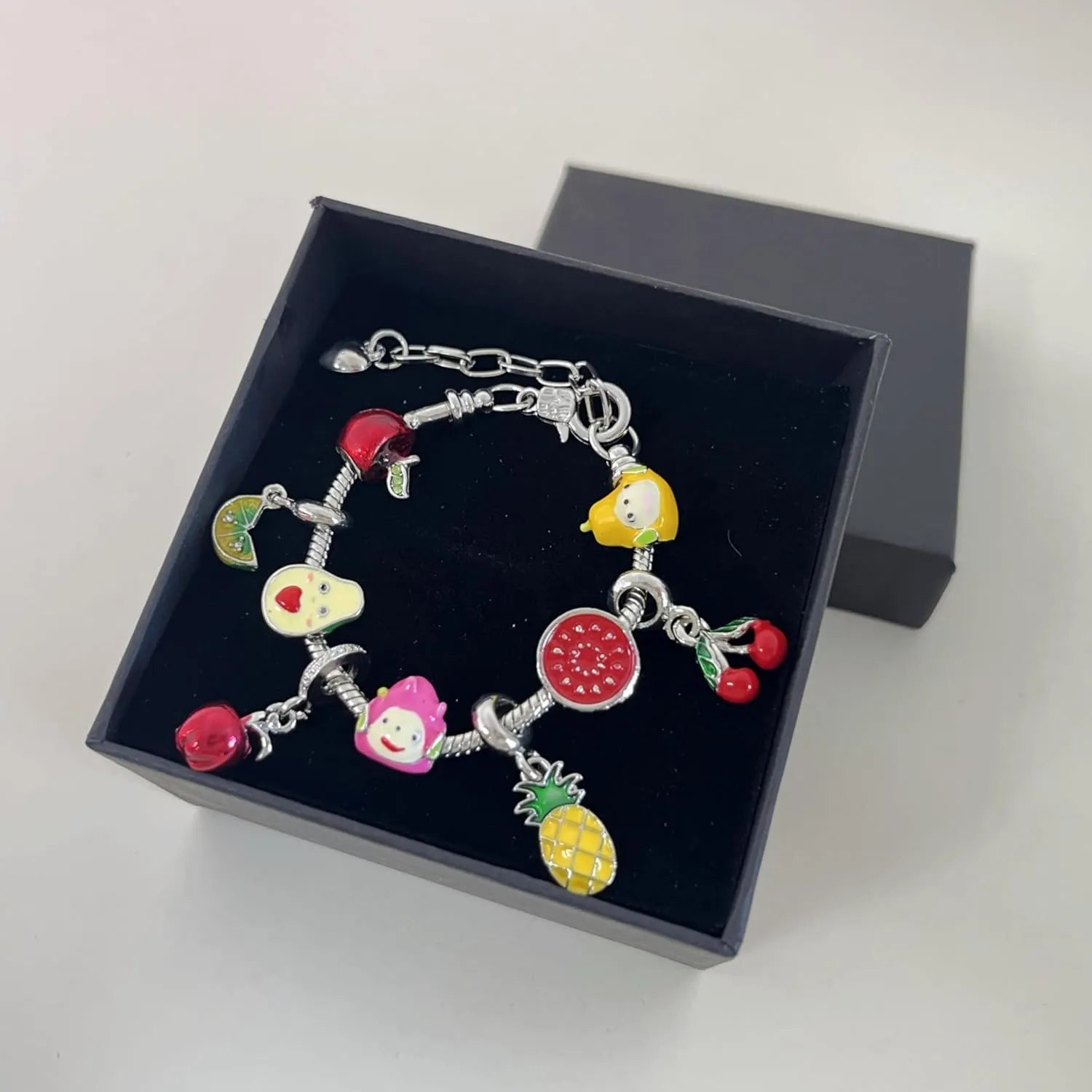 Ocean Charm Beaded Bracelet Whales Sharks Sea Turtle Octopus Dolphin Crab Shell Starfish Tropical Marine Life Blue Charm for Women Beach Vacation Jewelry Bracelet