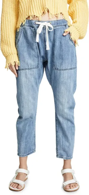 One Teaspoon Women's Shabbies Drawstring Boyfriend Jeans
