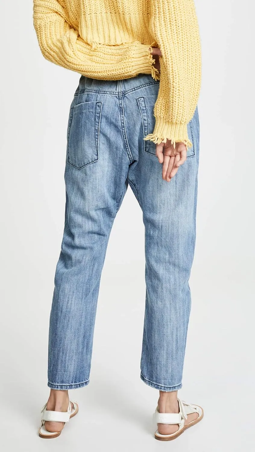One Teaspoon Women's Shabbies Drawstring Boyfriend Jeans
