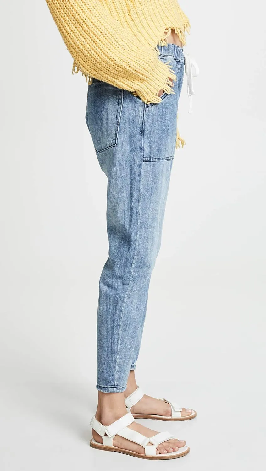 One Teaspoon Women's Shabbies Drawstring Boyfriend Jeans