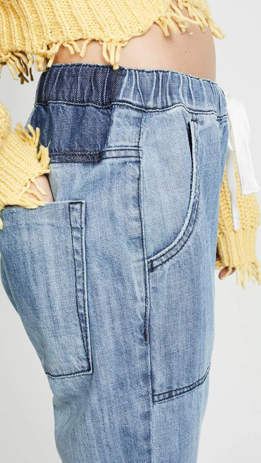 One Teaspoon Women's Shabbies Drawstring Boyfriend Jeans
