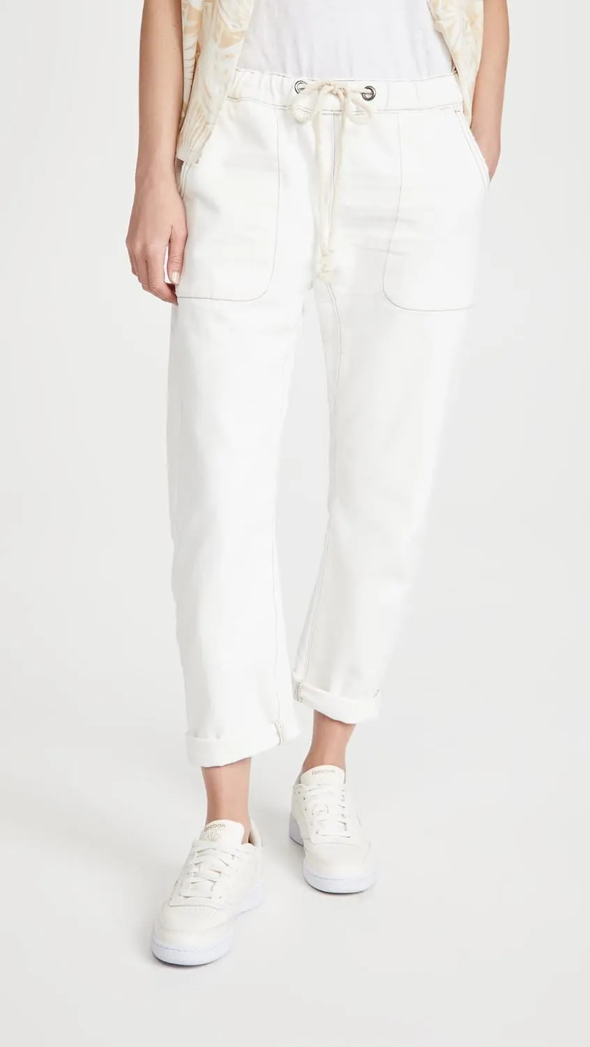 One Teaspoon Women's Shabbies Drawstring Boyfriend Jeans