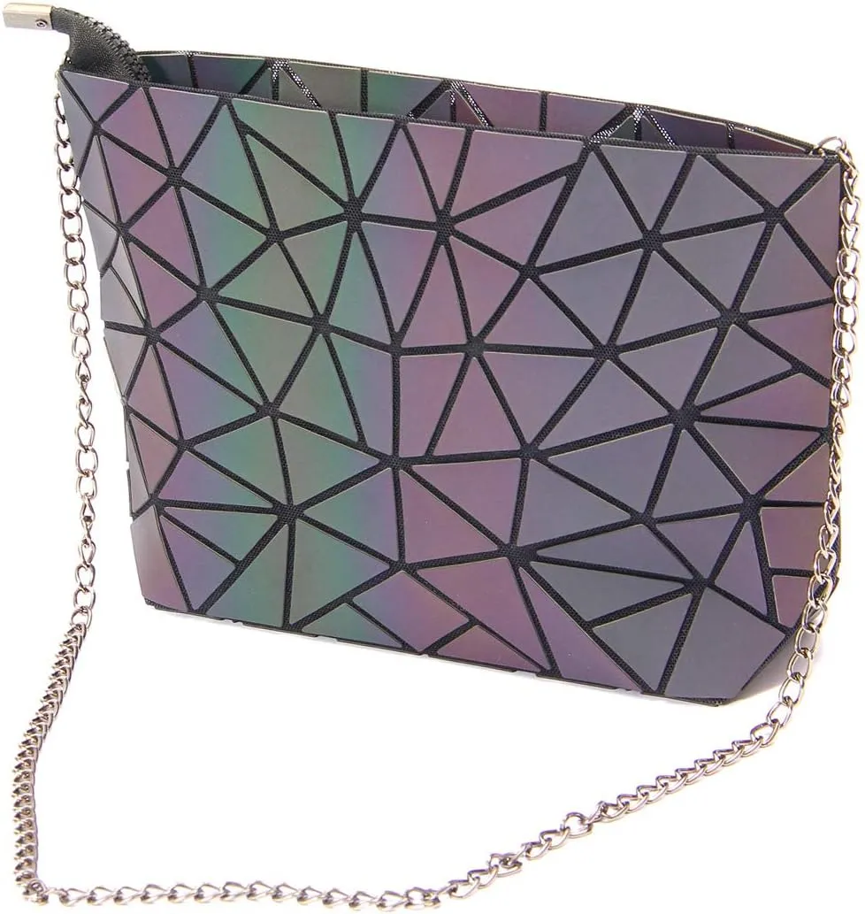Orita Women Holographic Laser Envelope Clutch Handbag Shoulder Bag Purse