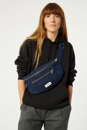 Orsel the new waist bag Large Size - Upcycled Raw Denim