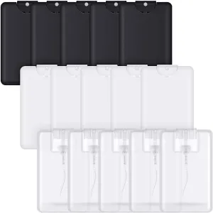Patelai 30 Pcs 20 ml Perfume Spray Bottles Cardcase Like Plastic Refillable Fine Mist Spray Dispenser Portable Moisturizing Sprayer Box Empty Travel Bottle for Makeup Cosmetic Essential Oil
