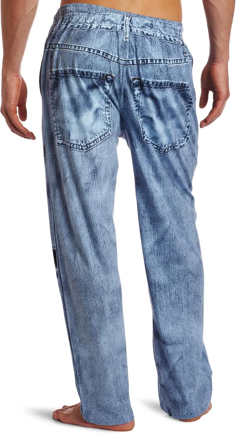 Paul Frank Under Disguise Men's Generic Faux Denim Pajama Pant