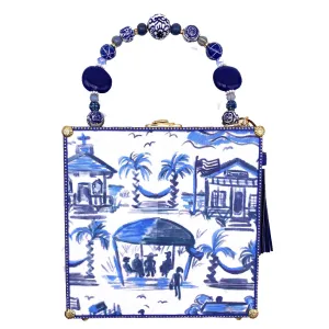 Pawley's Toile Blue Bag
