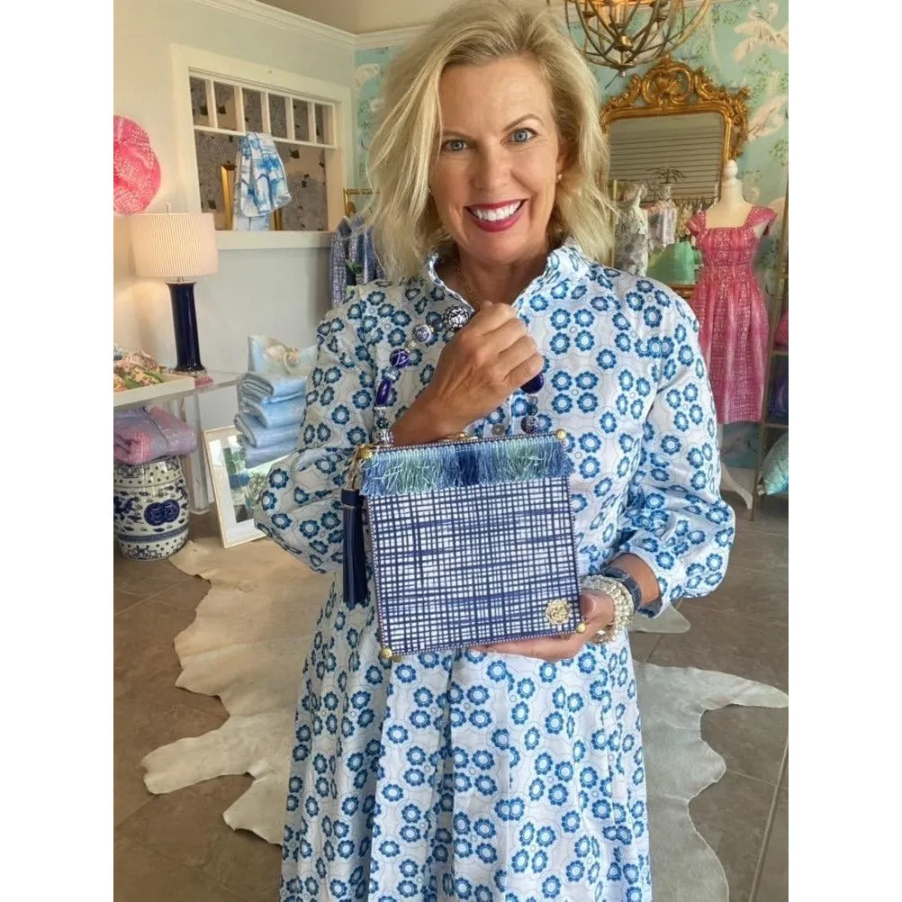 Pawley's Toile Blue Bag