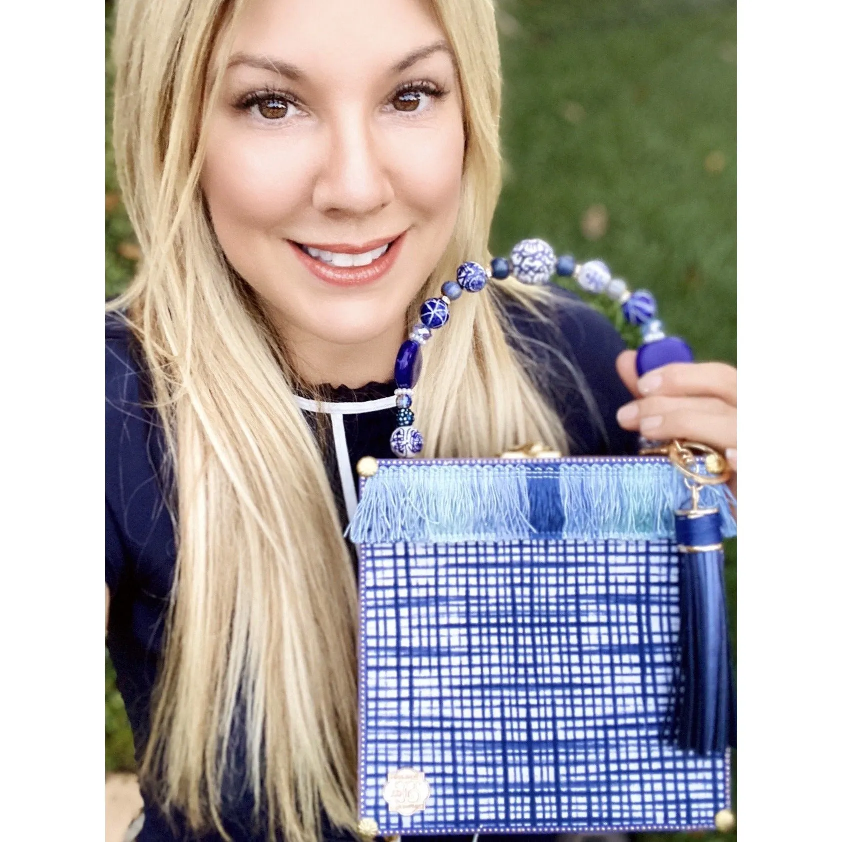 Pawley's Toile Blue Bag
