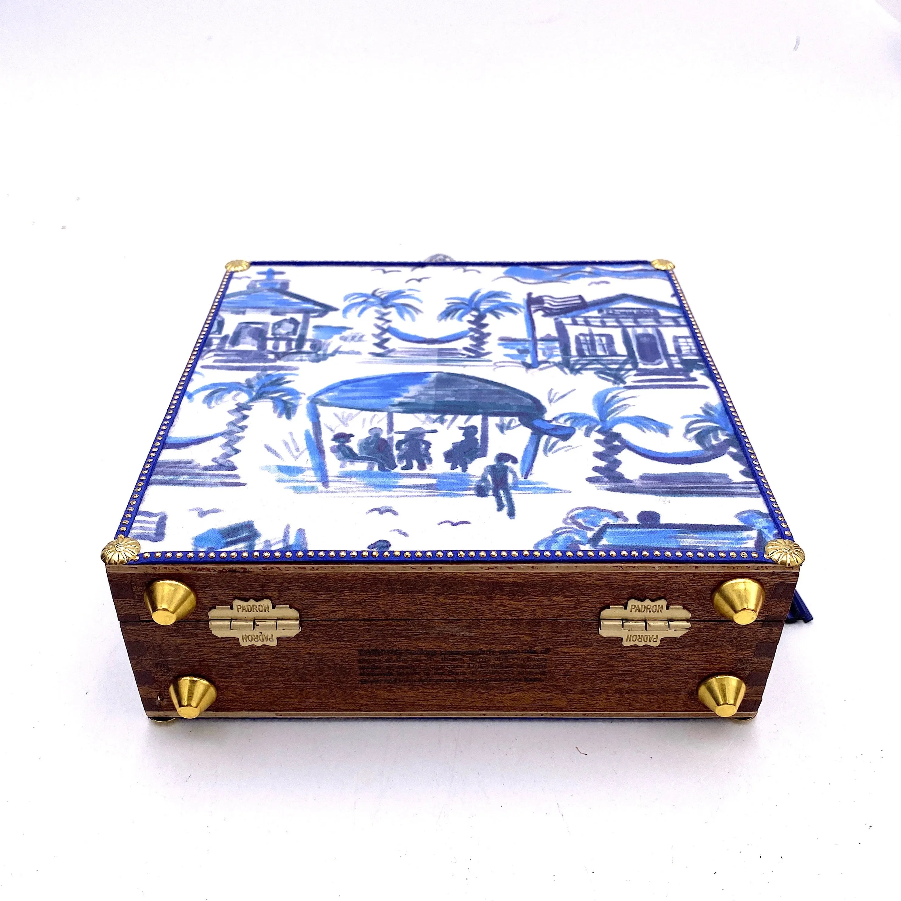Pawley's Toile Blue Bag