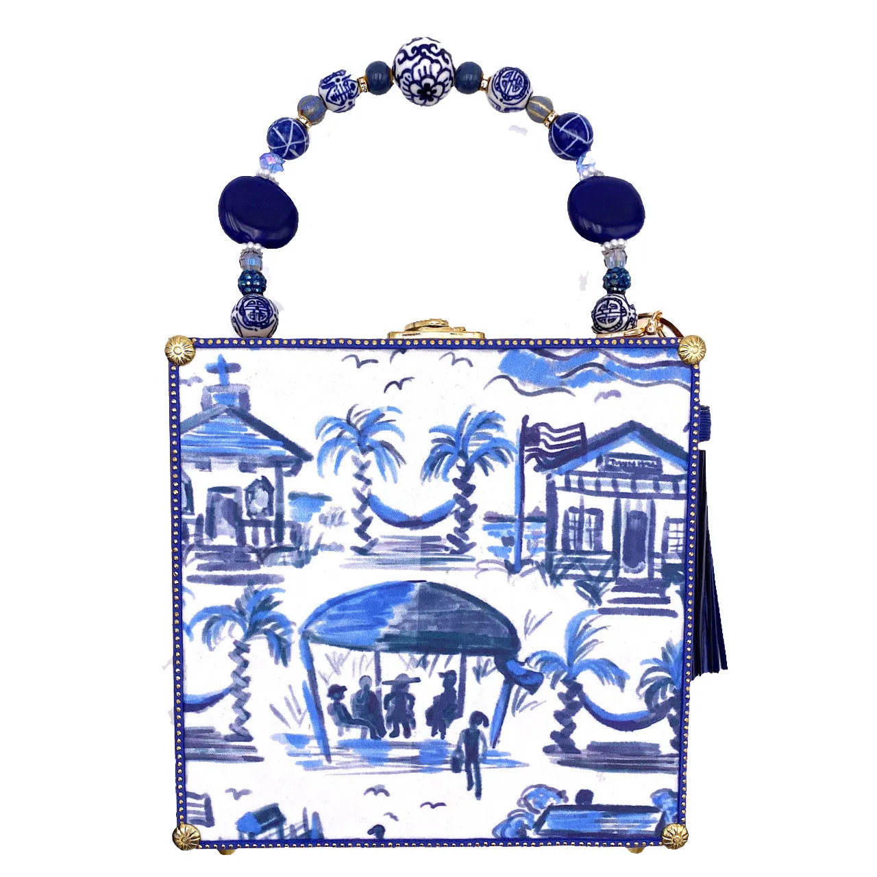 Pawley's Toile Blue Bag