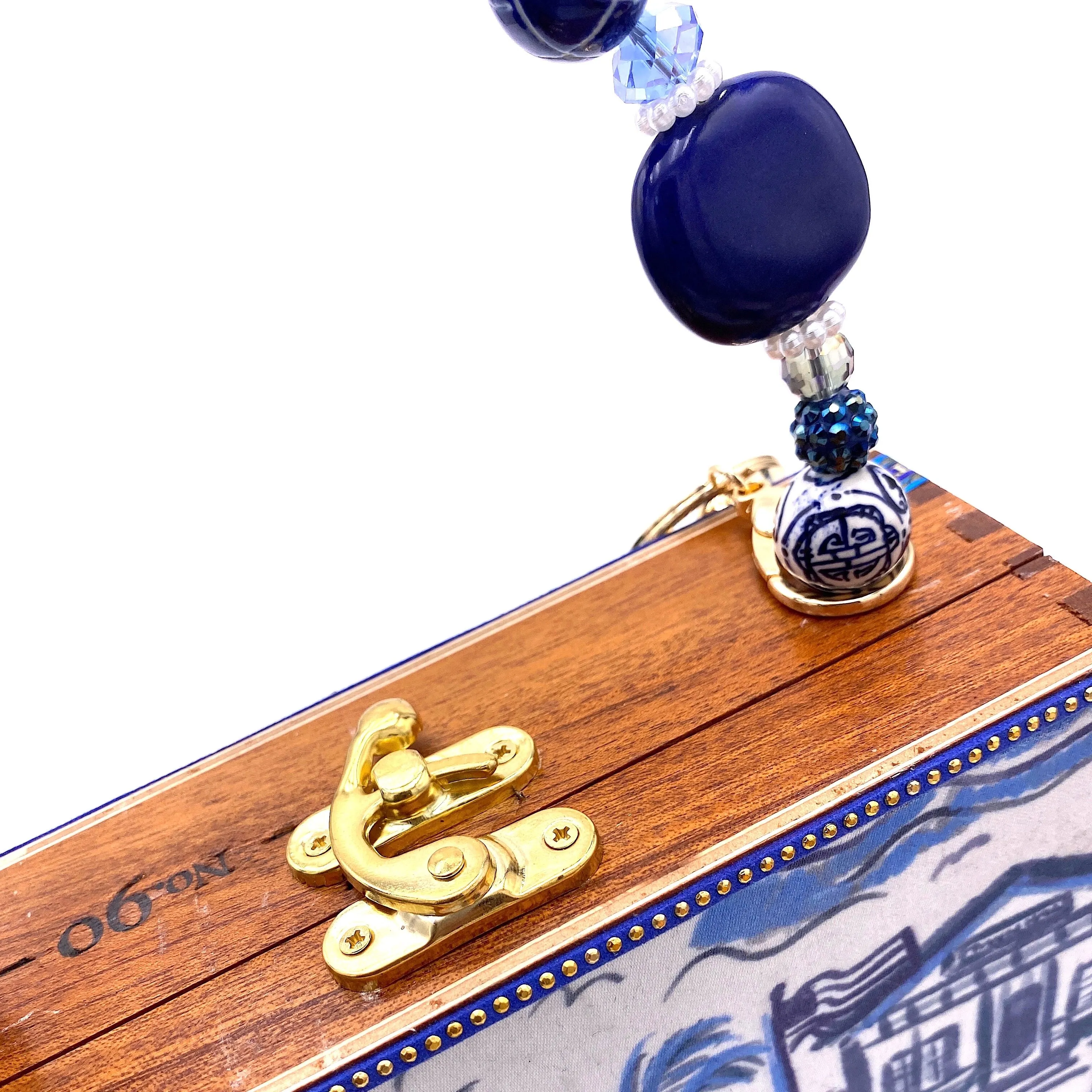 Pawley's Toile Blue Bag