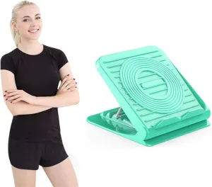 Pedal Exercisers Adjustable Stretch Board Reinforcement Plate Folding Type Bar Stool Home Fitness Standing Type Inclined Pedal Joint Bracesgreen