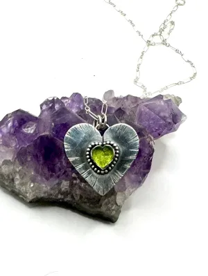 Peridot Lovers Beam Necklace