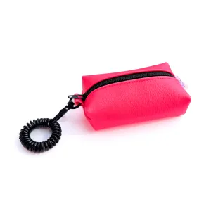 Petite Faux Leather Boxy Pouch | neon pink