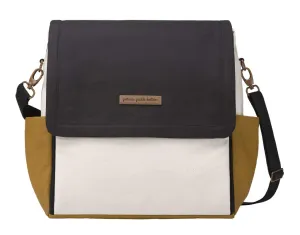 Petunia Pickle Bottom Boxy Backpack | Diaper Bag | Diaper Bag Backpack for Parents | Top-Selling Stylish Baby Bag | Sophisticated and Spacious Backpack for On The Go Moms | Caramel/Black
