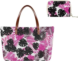 Polynesian Tribe Design Pattern Women'S Shopping Shoulder Bag Fashion Large Capacity Handbag Purse Combination