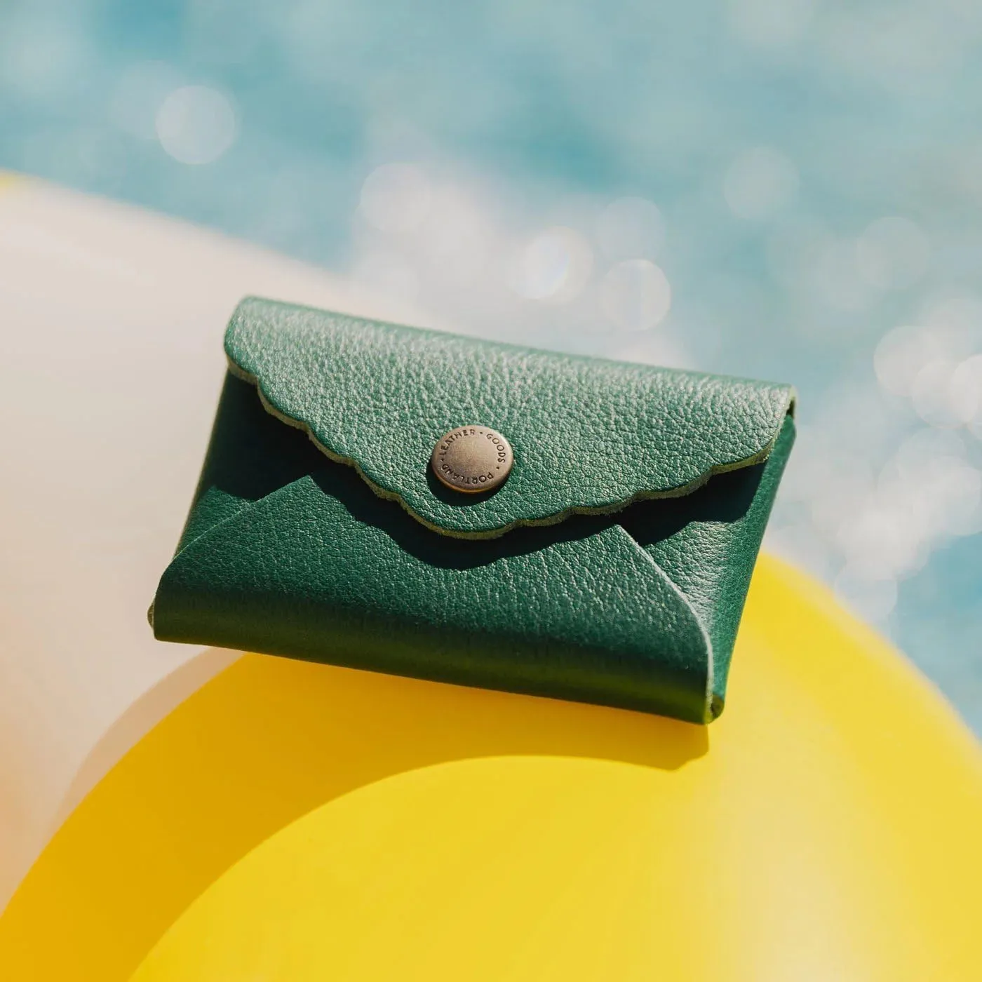 Portland Leather Goods Mini Daisy Wallet for Women – Handmade from the Finest Full-Grain Hides – Features Envelope Design with Snap Closure – Bacalar