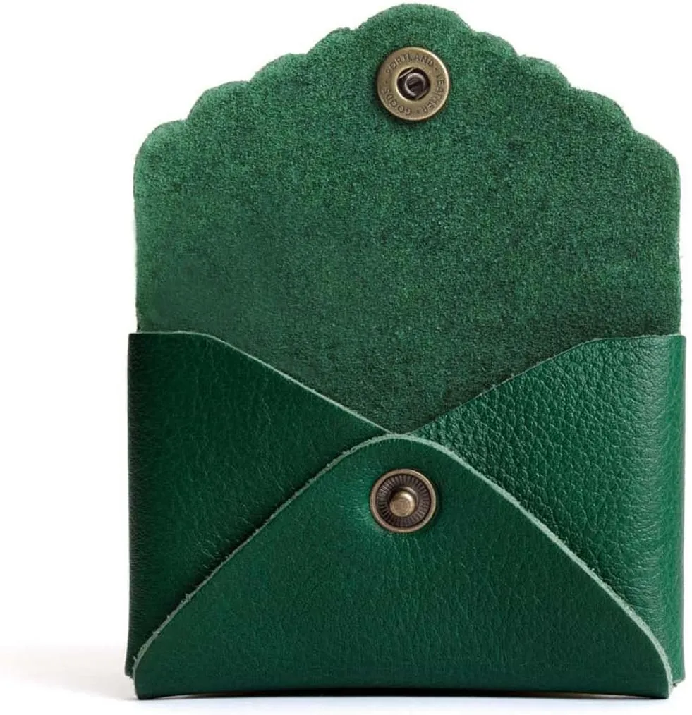 Portland Leather Goods Mini Daisy Wallet for Women – Handmade from the Finest Full-Grain Hides – Features Envelope Design with Snap Closure – Bacalar