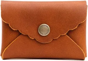 Portland Leather Goods Mini Daisy Wallet for Women – Handmade from the Finest Full-Grain Hides – Features Envelope Design with Snap Closure – Honey