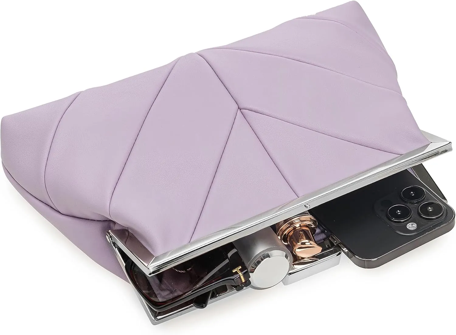 PU Clutch Purse for Women Dressy Evening Bag Formal Handbag for Wedding, Prom, Cocktail Party