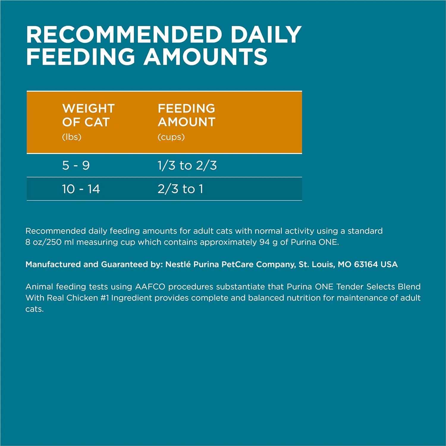 Purina ONE Natural Dry Cat Food, Tender Selects Blend With Real Chicken - (Pack of 4) 3.5 lb. Bags