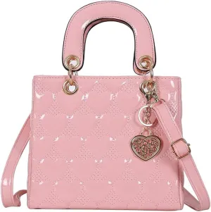 Purses and Handbag for Women Fashion Ladies Leather Top Handle Shiny Patent Satchel Shoulder Tote Bag Crossbody