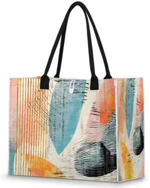 QsirBC Animals Interesting Pattern Tote Bag for Women Shoulder Bags with Pockets Handbags Purses Large Totes