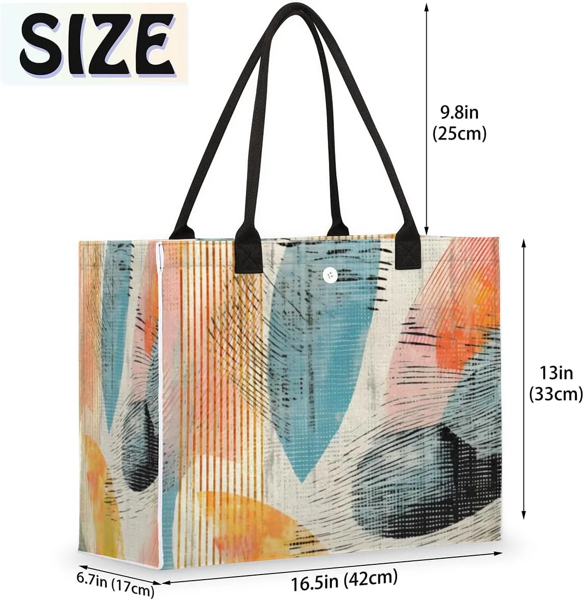 QsirBC Animals Interesting Pattern Tote Bag for Women Shoulder Bags with Pockets Handbags Purses Large Totes