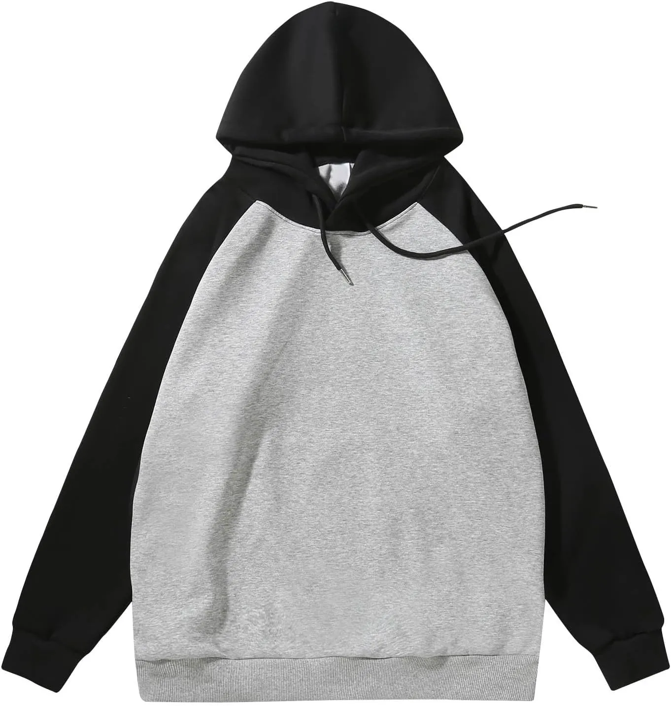 Raglan Sleeve Hoodie Casual Drawstring Long Sleeve Hoodies Tops Comfort Hooded Sweatshirts Pullover for Men Women