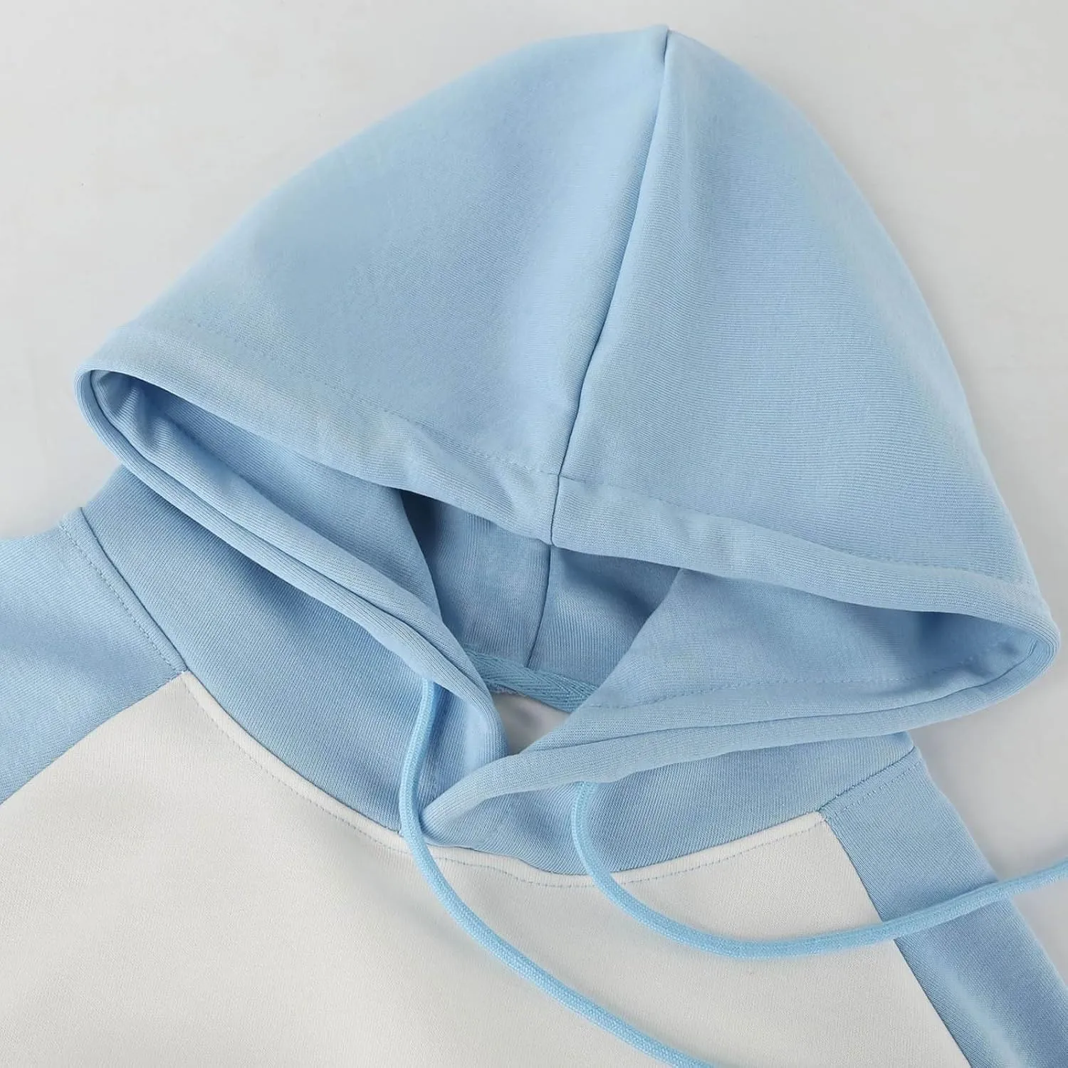 Raglan Sleeve Hoodie Casual Drawstring Long Sleeve Hoodies Tops Comfort Hooded Sweatshirts Pullover for Men Women