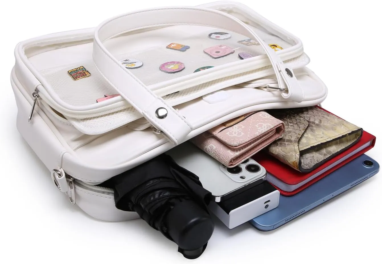 RAINBOW SMILE Ita Bag kawaii Shoulder Bag Messenger Bag Crossbody Kawaii Pin Display Bag for Cosplay